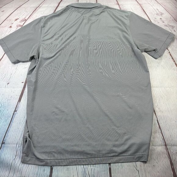 Peter Millar Summer Comfort Gray Polo Shirt Sz L Logo - Picture 8 of 8